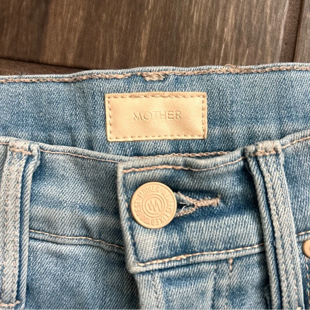 MOTHER The Tripper Ankle Fray Jeans in Island Time Sz 24 - Picture 8 of 11